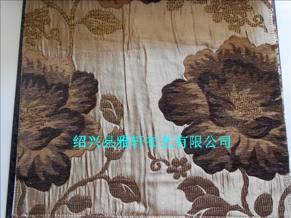 中式風格窗簾布加厚雪尼爾遮光窗簾